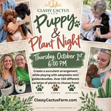 Load image into Gallery viewer, Puppy & Plant Night - Thursday, Oct 1 at 6pm
