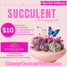 Load image into Gallery viewer, Dolly Inspired Succulent Arrangement *Special Edition