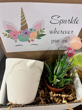 Load image into Gallery viewer, DIY Unicorn Succulent Gift Box - Sparkle