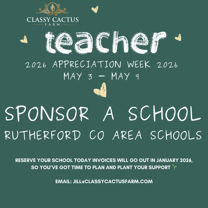 2026 Sponsor Teacher Appreciation - Gift a Succulent
