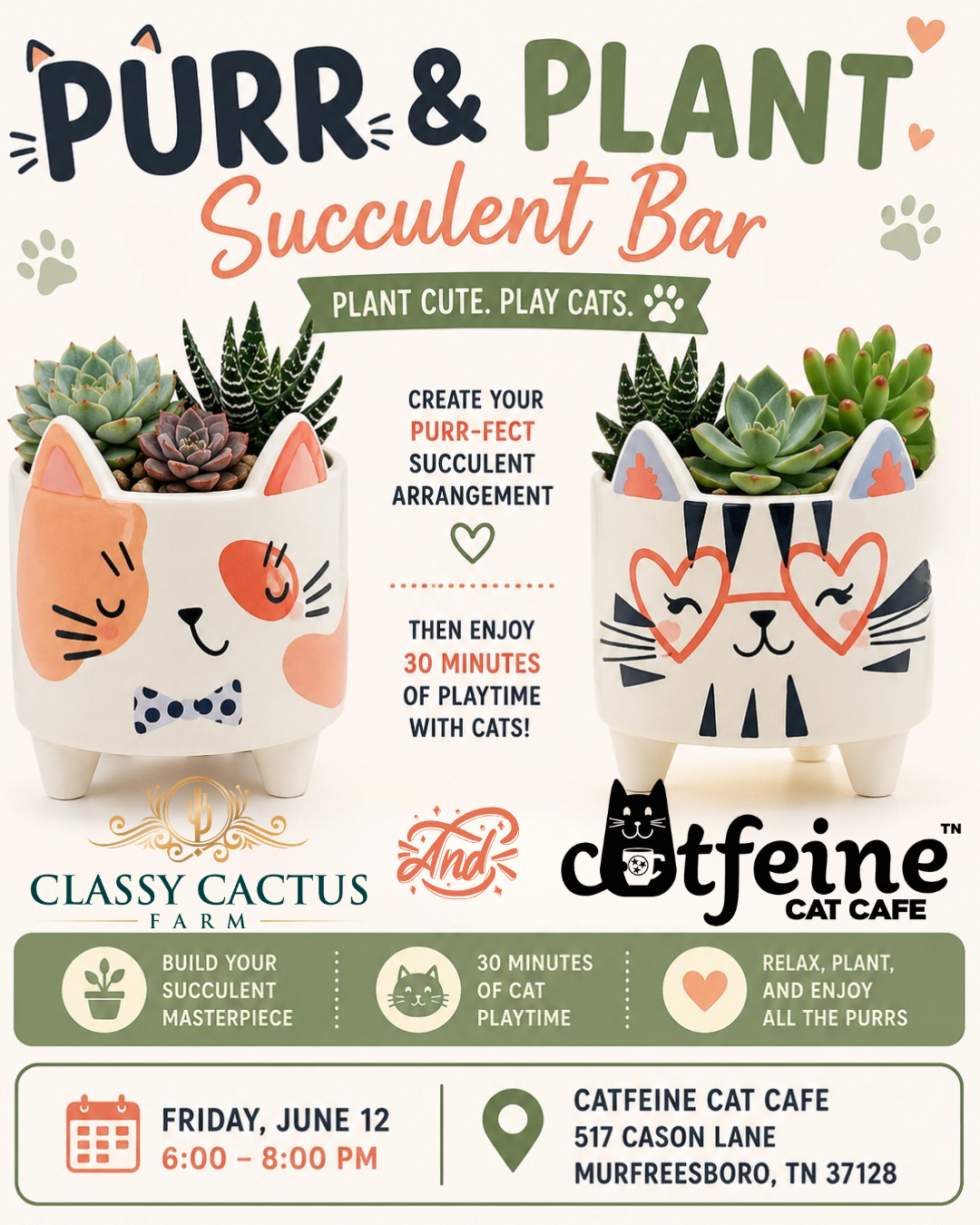 Purr + Plant - FRIDAY, JUNE 12