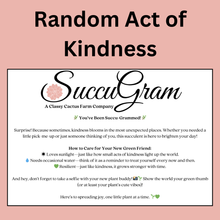 Load image into Gallery viewer, Random Act of Kindness SuccuGram
