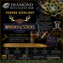 Load image into Gallery viewer, 4th Annual Diamond Succulent Bar Event (Murfreesboro, TN) Friday, July 17 @ 6:00pm-9:00pm
