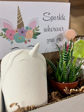 Load image into Gallery viewer, DIY Unicorn Succulent Gift Box - Sparkle
